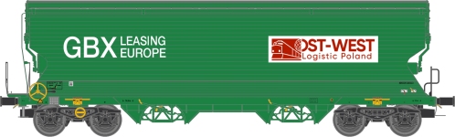 NME 527662 - H0 - Getreidewagen Tagnpps OST-WEST, GBX, Ep. VI - Wagen 3
